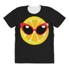 Lemon with Disco Glasses All Over Women's T-shirt