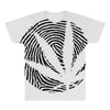 cannabis fingerprinting (black) All Over Men's T-shirt