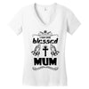 I Am One Blessed Mum Women's V-Neck T-Shirt