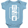 v2 eat sleep computer mouse Baby Bodysuit