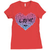 love (4) Ladies Fitted T-Shirt