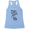 welcome to new york duck mother fucker black t shirt Racerback Tank