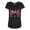 skinhead union jack, ideal birthday gift or present Maternity Scoop Neck T-shirt