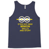 new mens womens kids eye got mad minion skills and stuff funny novelty Tank Top