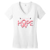 breast cancer hope Women's V-Neck T-Shirt