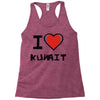 i love kuwait Racerback Tank