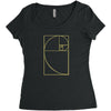 golden spiral Women's Triblend Scoop T-shirt