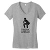 product square Women's V-Neck T-Shirt