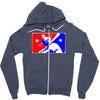 yoda baseball  funny Zipper Hoodie