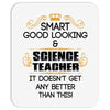 smart good looking science teacher profession Mousepad