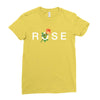 Rose Ladies Fitted T-Shirt