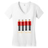 pixelated kraftwerk turquoise kids Women's V-Neck T-Shirt