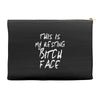resting bitch face girls Accessory Pouches