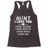 I Love You Aunt Racerback Tank