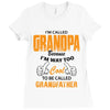 grandpaI'm Called Grandpa Because I'm Way Too Cool To Be Called Grandf Ladies Fitted T-Shirt