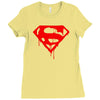 dripping blood Ladies Fitted T-Shirt