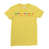 we come in peace Ladies Fitted T-Shirt