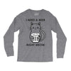 RIGHT MEOW BEER CAT Long Sleeve Shirts