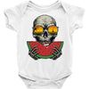 watermelon skull Baby Onesie