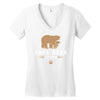 papa bear Women's V-Neck T-Shirt