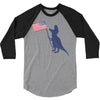 Patriotic T-Rex 3/4 Sleeve Shirt
