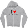 i love running Zipper Hoodie