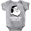 santa claus where my house at Baby Onesie
