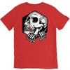 skull hexagon V-Neck Tee