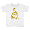 uomo dakar stampa oro moto deserto parigi africa sport Toddler T-shirt