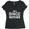 binge watcher Women's Triblend Scoop T-shirt