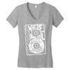 where words fail, music speaks Women's V-Neck T-Shirt