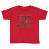 flippin awesome cooking greeting Toddler T-shirt