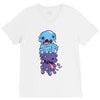 melty cream V-Neck Tee