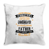 Super Cool Granddaughter Of A Freaking Awesome Father Throw Pillow