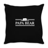 Papa Bear Throw Pillow