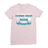 I Love Someone with Ovarian Cancer to The Moon and Back to Infinity Ladies Fitted T-Shirt
