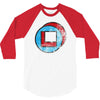 square in circle 3/4 Sleeve Shirt