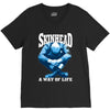 skinhead a way of life blue ideal birthday gift present. V-Neck Tee