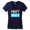 dirty beats Women's V-Neck T-Shirt