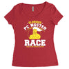 glorious pc gaming master race Women's Triblend Scoop T-shirt