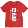 v2 eat sleep run V-Neck Tee