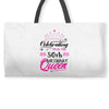 Celebrating With The 50th Birthday Queen Weekender Totes