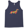 dachshund flower 2 Tank Top
