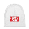 Breaking News i Don't Care Baby Beanies