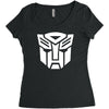 autobots printed Women's Triblend Scoop T-shirt