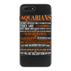 Aquarians Difficult Ones To Understand Zodiac Tees iPhone 7 Plus Case