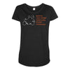 couple biker Maternity Scoop Neck T-shirt