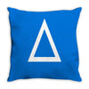 prism a triangle design graphic baseball jersey Throw Pillow