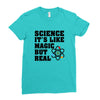 Science It's Like Magic But Real Ladies Fitted T-Shirt