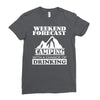 camping Ladies Fitted T-Shirt